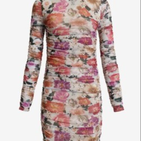 Mesh Floral Dress - Picture 2 of 4